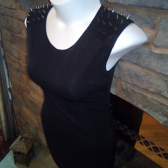 ROCKER SPIKED DRESS!! NEW - Picture 4 of 8